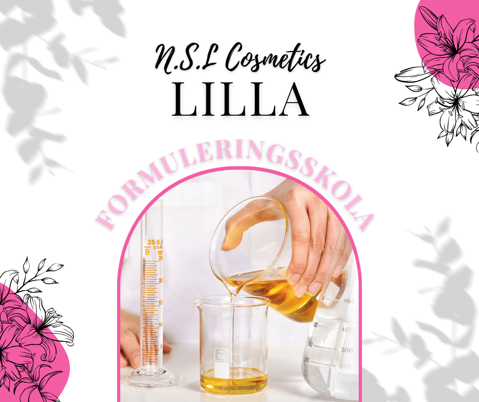 Nyhetsbrevsserien för alla DIY-älskare: N.S.L Cosmetics lilla formuleringsskola