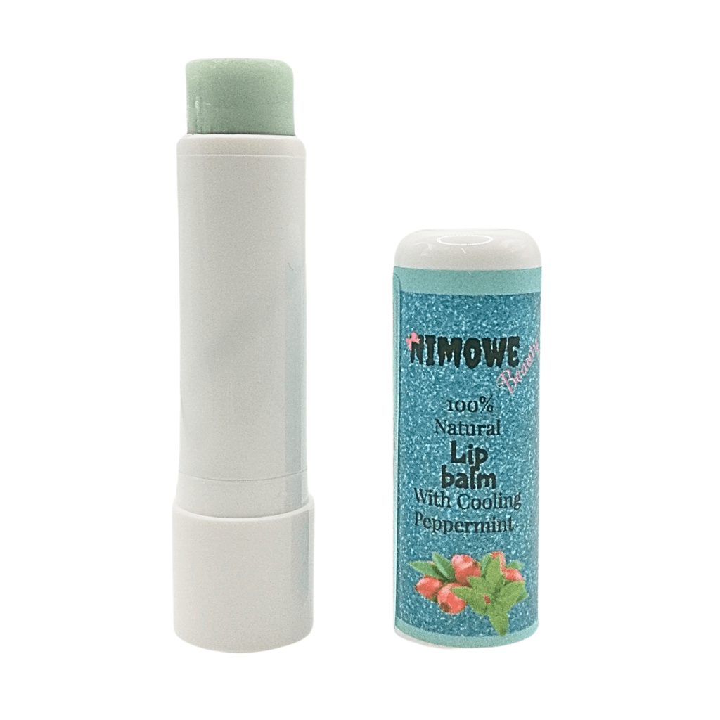 Nimowe Beauty 100% Natural Lip Balm with Cooling Peppermint