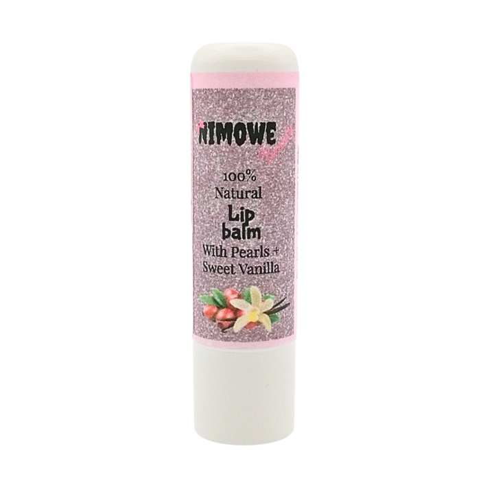 Nimowe Beauty 100% Natural Lip Balm with Pearls + Vanilla