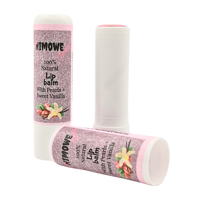Natural Lip Balm with Pearls + Vanilla