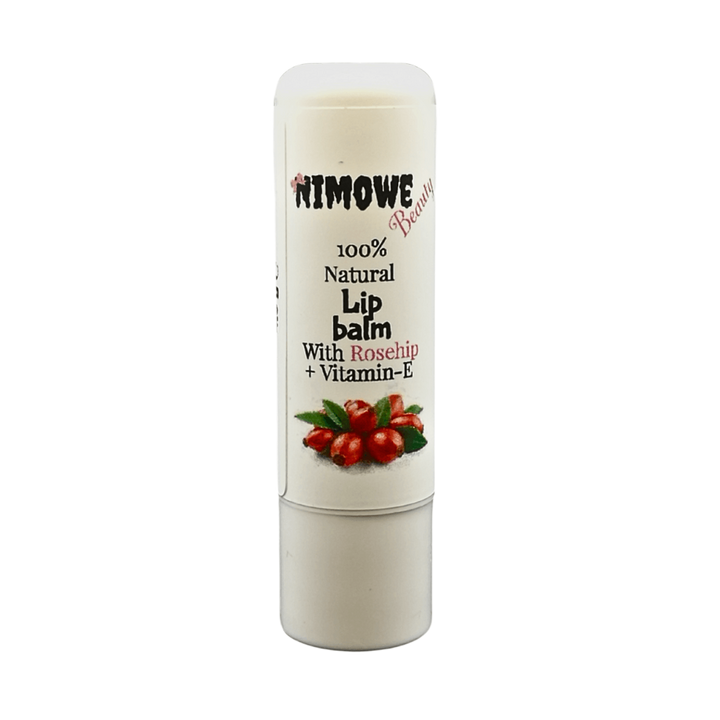 Nimowe Beauty 100% Natural Lip Balm with Rosehip + Vitamin-E