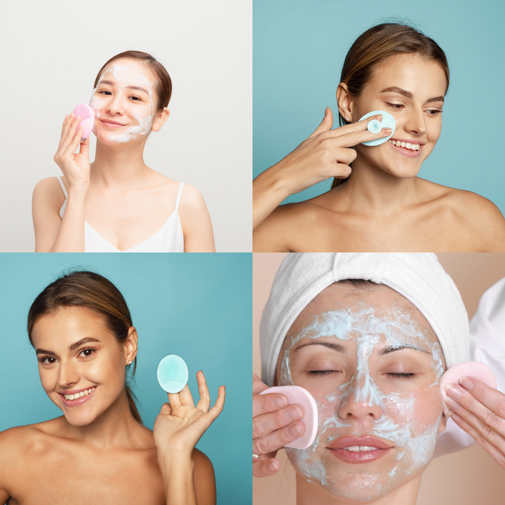 Silicone Facial Cleansing Brush - 2-pack