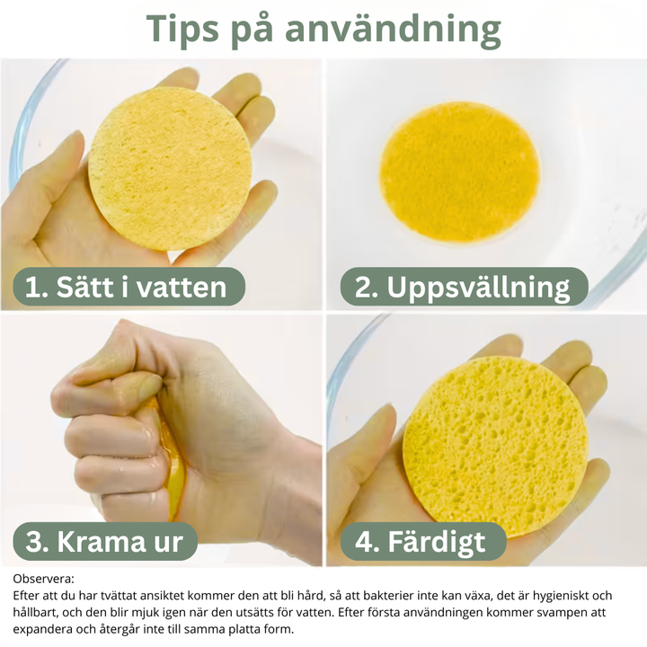 Reusable Facial Cleansing Sponges - 5-pack