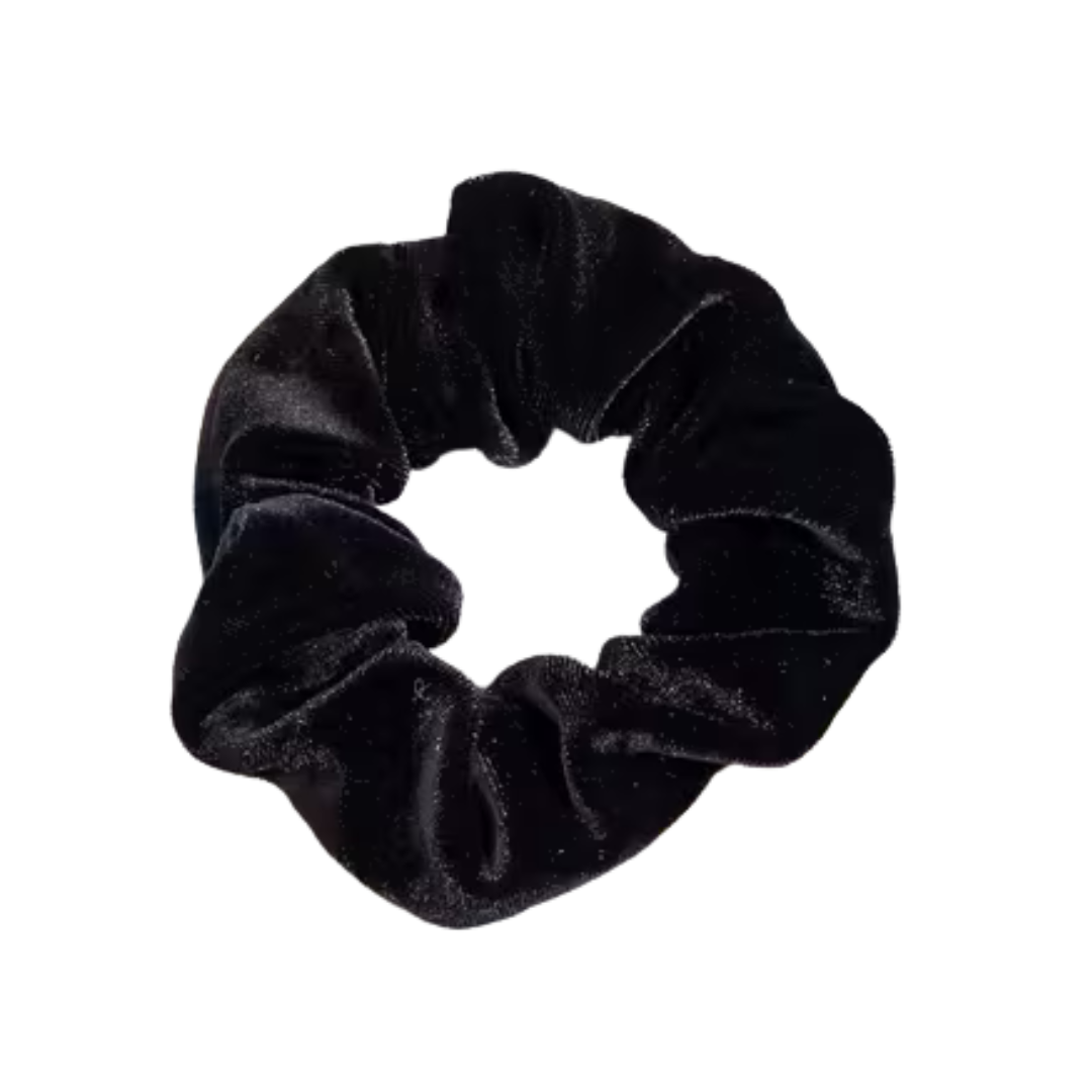 Classic Velvet Scrunchie - Black