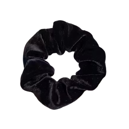 Classic Velvet Scrunchie - Black