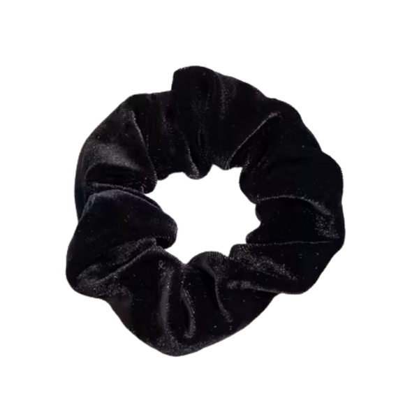 Classic Velvet Scrunchie - Black