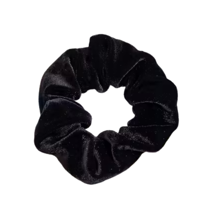 Classic Velvet Scrunchie - Black