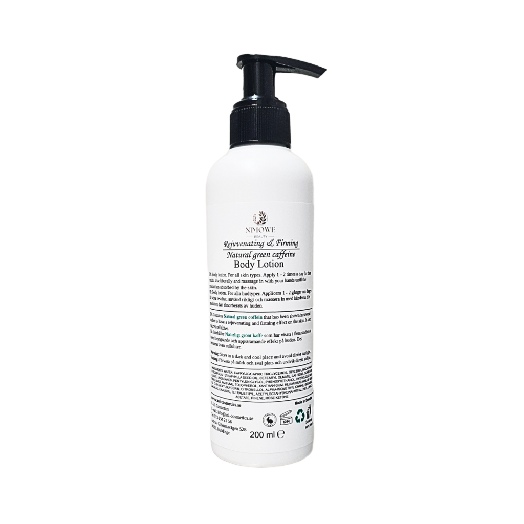 Nimowe Beauty Rejuvenating & Firming Natural Green Caffeine Body Lotion