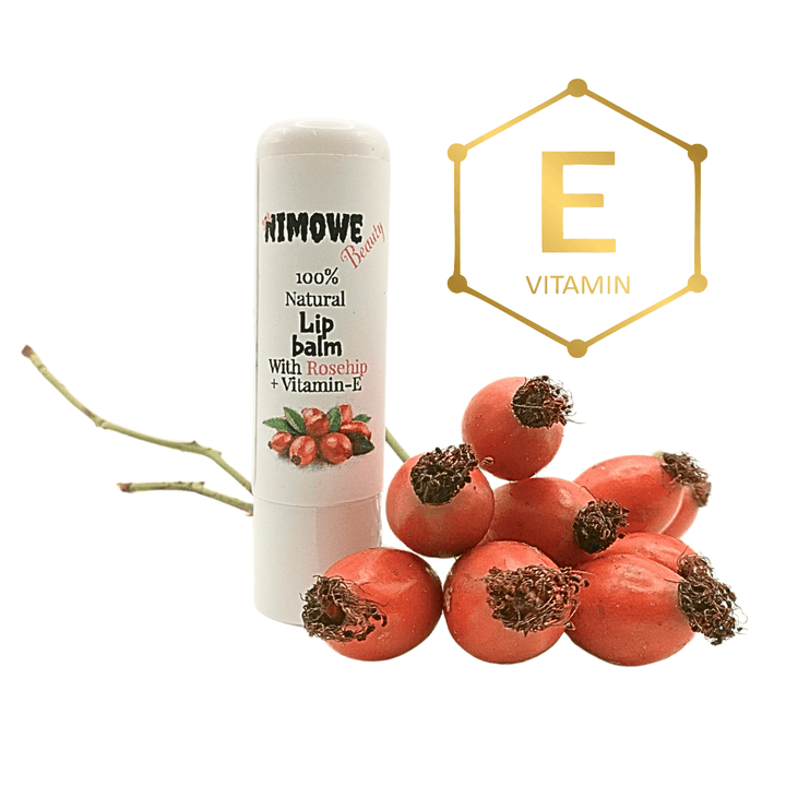 Natural Lip Balm with Rosehip + Vitamin-E