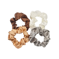 Bohemian Satin Scrunchies - 4-pack
