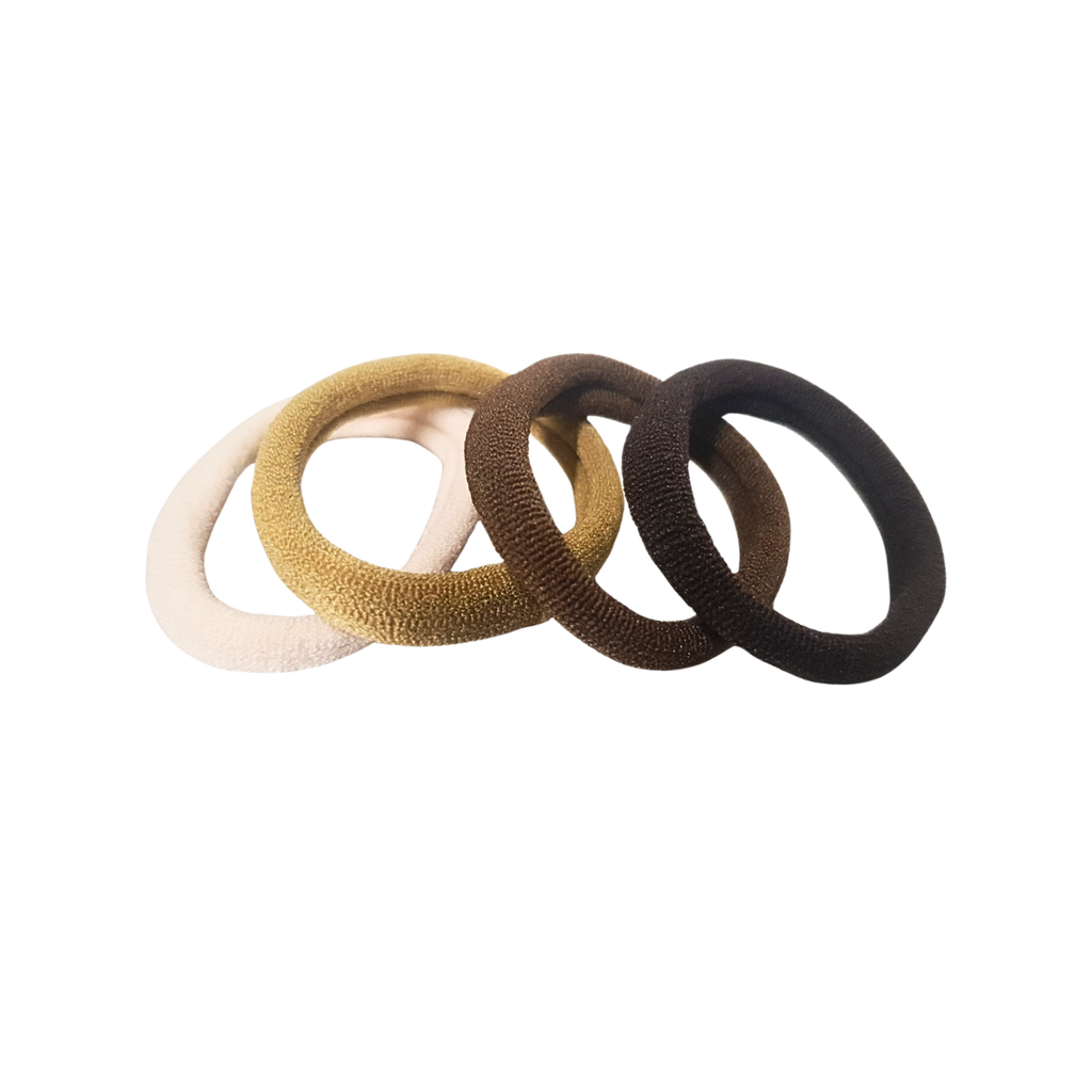 Seamless Everyday Scrunchies - 4-Pack (Mixed Colors)