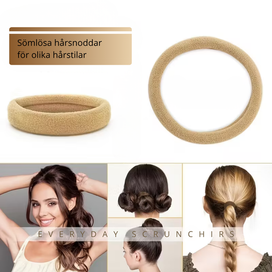 Seamless Everyday Scrunchies - 4-Pack (Mixed Colors)
