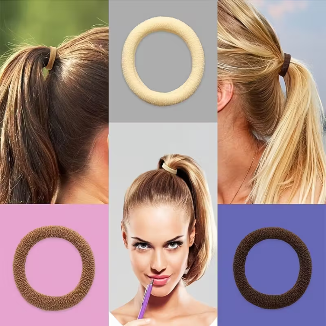 Seamless Everyday Scrunchies - 4-Pack (Mixed Colors)