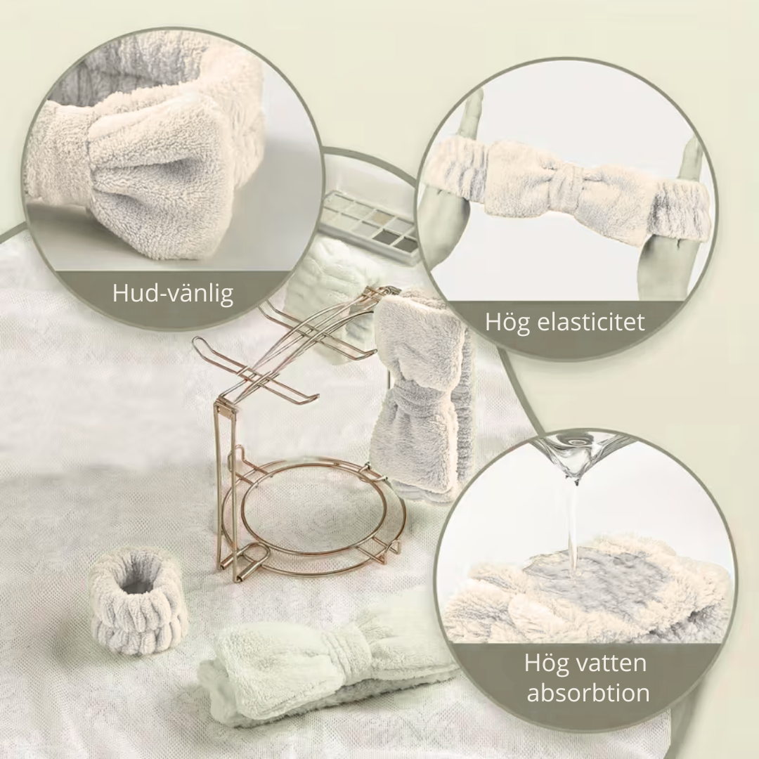 Spa Hairband – Beige (Satin)
