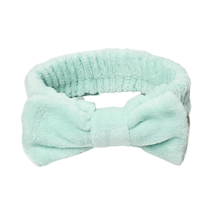 Spa Hairband – Mint Green (Coral Fleece)