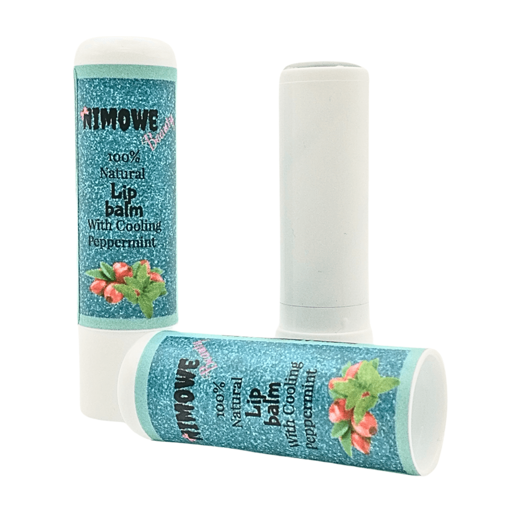 Nimowe Beauty 100% Natural Lip Balm with Cooling Peppermint